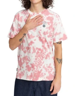 Element Tie Dye Luke T-Shirt In Pink
