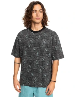 Quiksilver Heritage Organic Short Sleeve T-Shirt In Black
