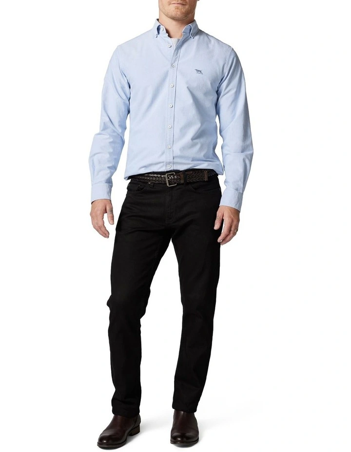 Rodd & Gunn Gunn Oxford Sports Fit Shirt In Cornflower - Image 2