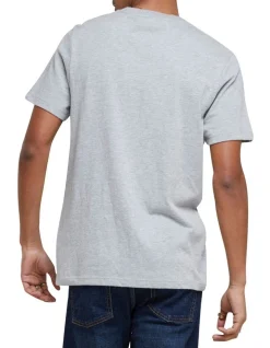 Alternative view of Superdry Vintage Osaka 6 Tee In Grey Marle