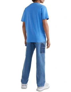 Tommy Jeans Recycled Cotton Logo T-Shirt In Blue -Nena & Pasadena Sales 937308430 4 720x928