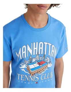 Tommy Jeans Recycled Cotton Logo T-Shirt In Blue -Nena & Pasadena Sales 937308430 5 720x928