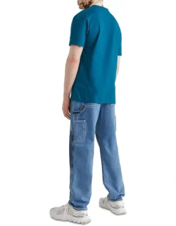Tommy Jeans Timeless Logo T-Shirt In Petrol Green -Nena & Pasadena Sales 937309240 4 720x928