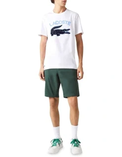 Lacoste Graphic Big Croc T-Shirt In White