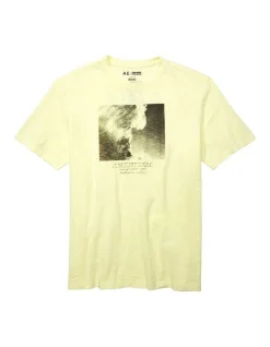 American Eagle Surfrider Graphic T-Shirt In Yellow -Nena & Pasadena Sales 938444320 3 720x928