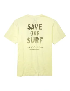 American Eagle Surfrider Graphic T-Shirt In Yellow -Nena & Pasadena Sales 938444320 4 720x928