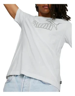 Puma Essentials Elevated Tee In White