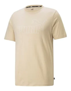 Puma Essentials Elevated Tee In Sand