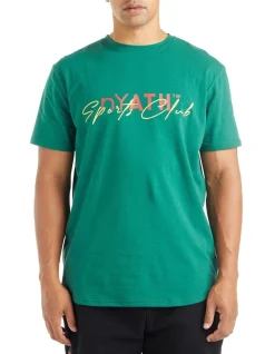 NYATH Elevate Sports Club Tee In Green