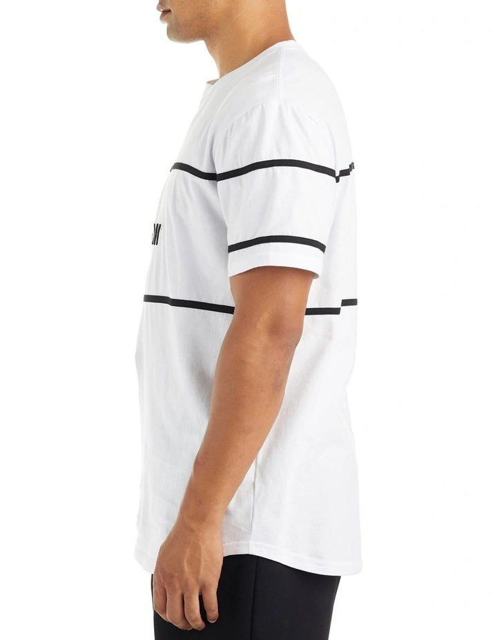 NYATH Skyline Contrast Piping T-shirt In White - Image 2