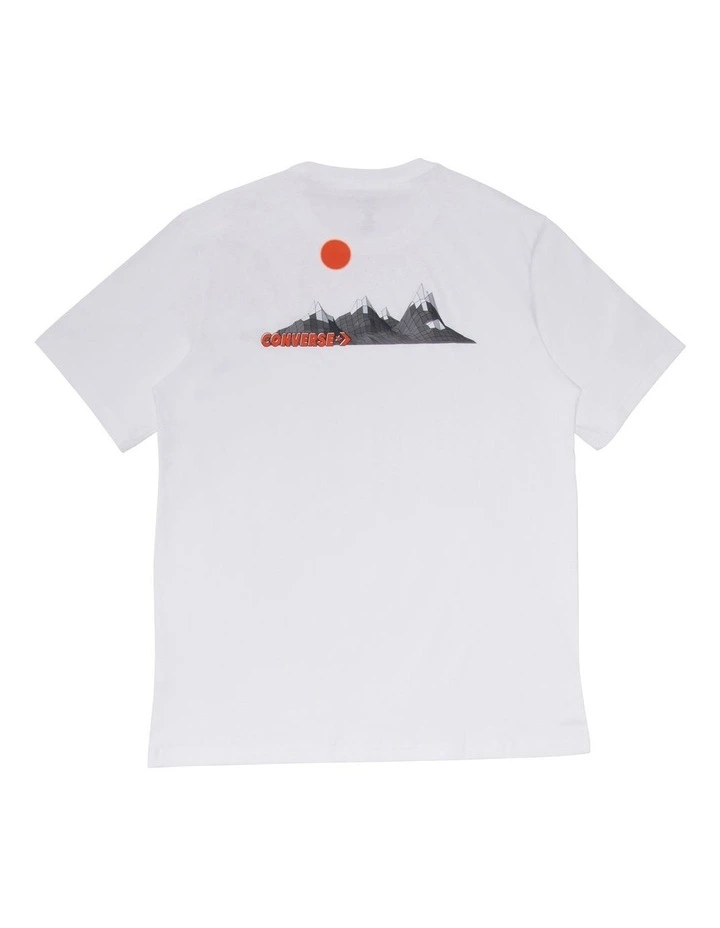 Converse Moon Mountain Graphic Tee In White - Image 2