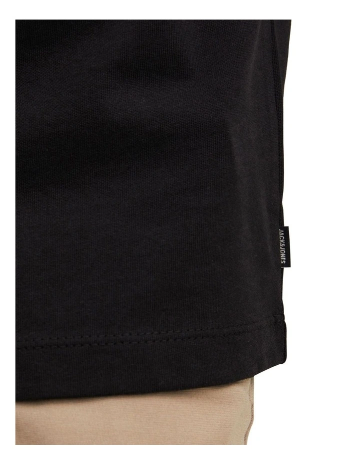 Jack & Jones Kam Branding Short Sleeve Crew Neck Tee In Black 5 Jack & Jones Kam Branding Short Sleeve Crew Neck Tee In Black - Image 5