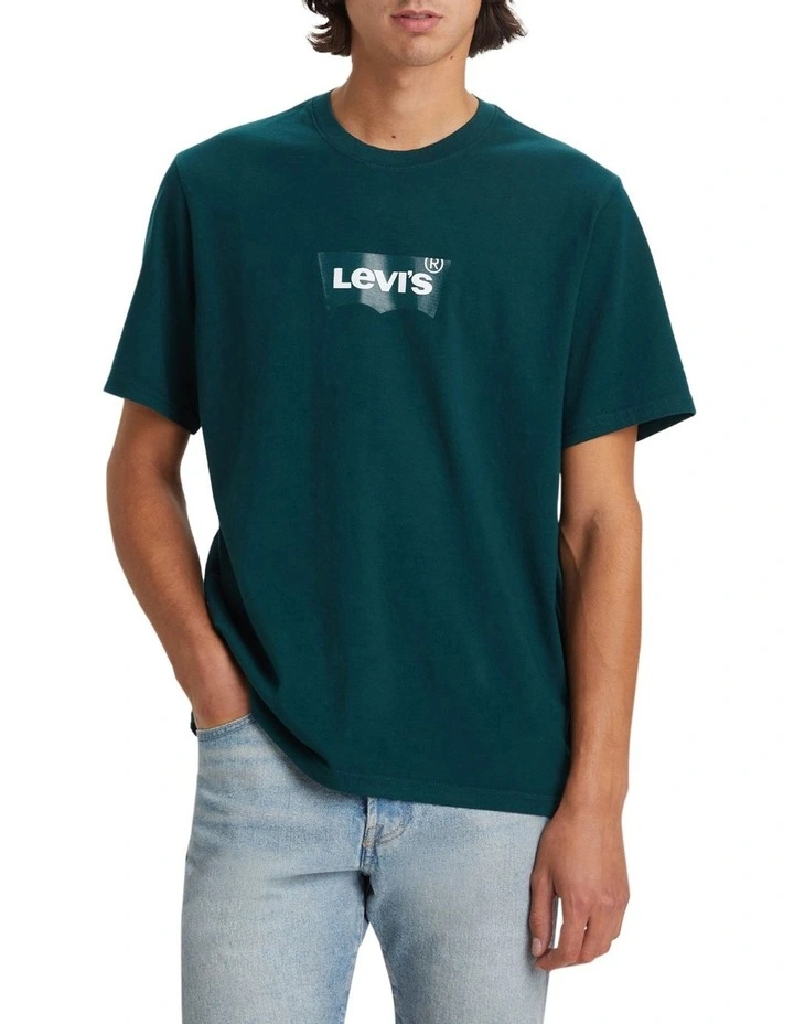 Levi's Relaxed Fit Short Sleeve Tee In Green - Image 2