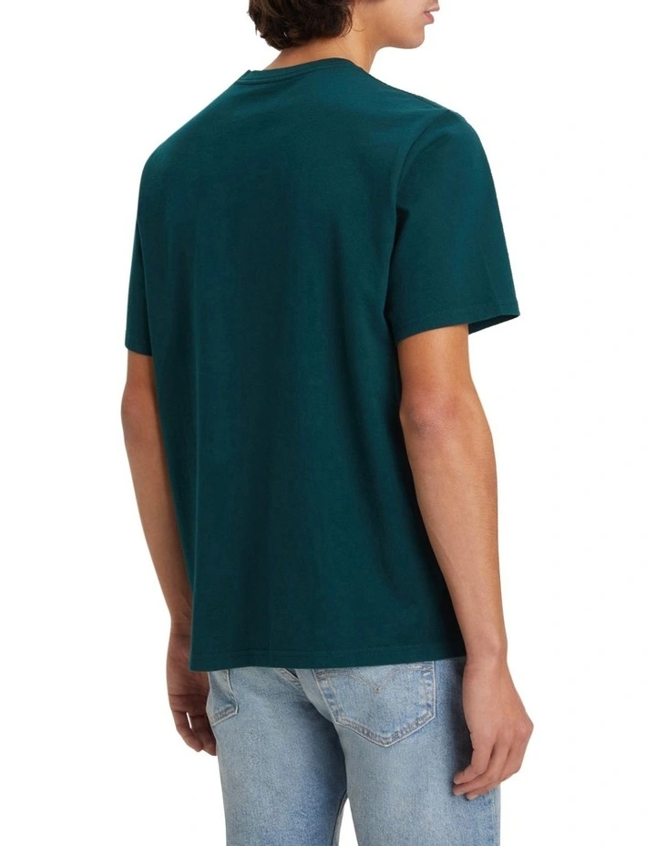 Levi's Relaxed Fit Short Sleeve Tee In Green - Image 3