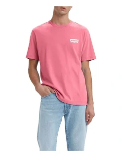 Levi's Relaxed Fit Short Sleeve Tee In Pink