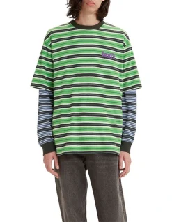 Levi's Stay Loose Short Sleeve Tee In Green