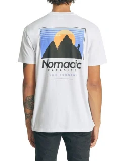 Nomadic Paradise Chills Relaxed Tee In White