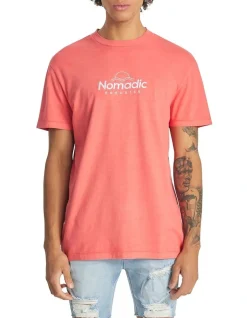 Nomadic Paradise Lust Relaxed Tee In Coral
