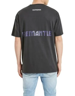 Nena & Pasadena Freemantle Relaxed Fit Tee In Black