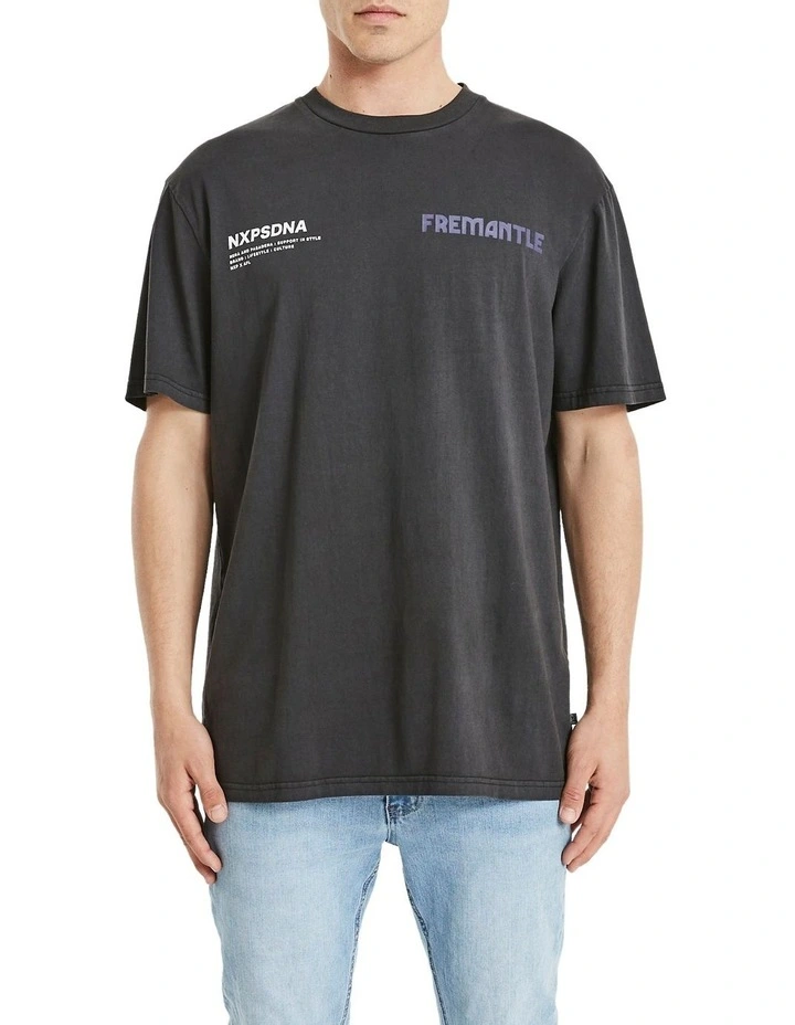 Nena & Pasadena Freemantle Relaxed Fit Tee In Black - Image 2