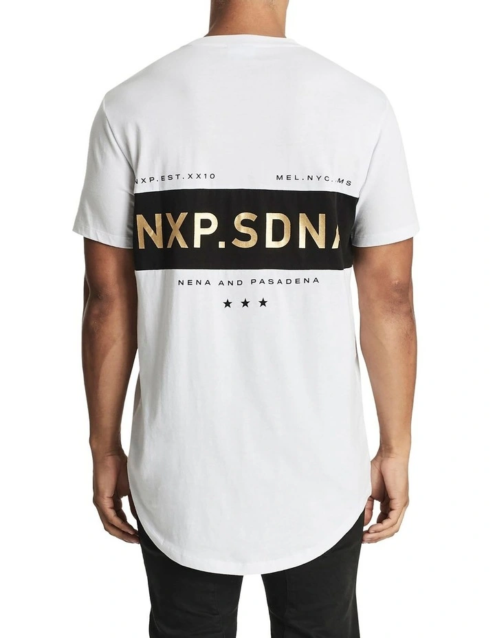 Nena & Pasadena Voodoo Cape Back Tee In White - Image 2