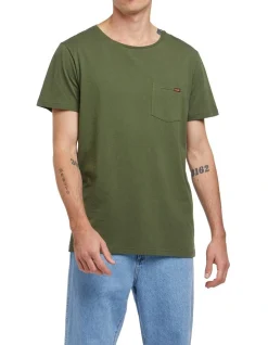 Wrangler Stomper Tee In Military Pigment
