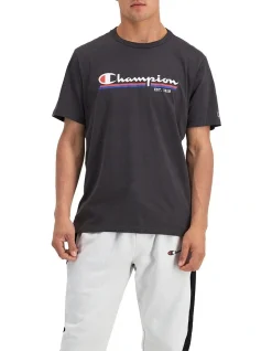 Champion Sporty Tee In Charcoal