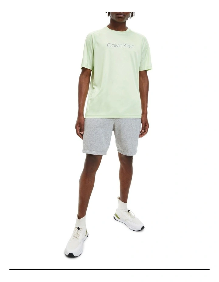 Calvin Klein Recycled Polyester Gym T-Shirt In Butterfly Green - Image 2
