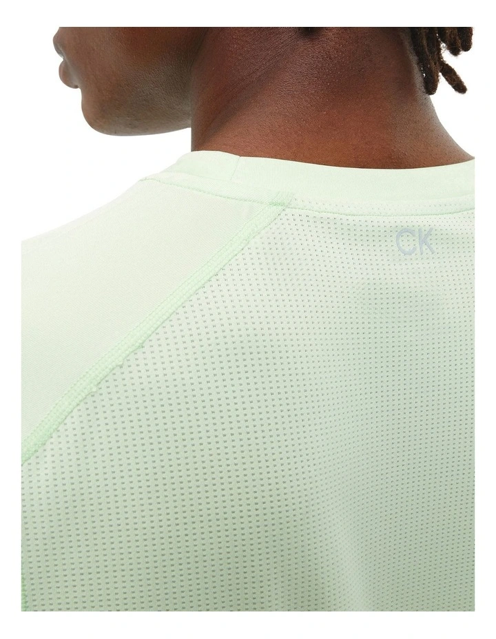 Calvin Klein Recycled Polyester Gym T-Shirt In Butterfly Green - Image 4