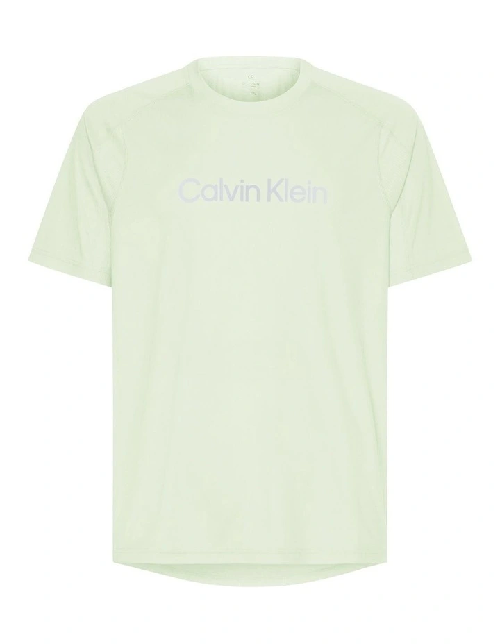Calvin Klein Recycled Polyester Gym T-Shirt In Butterfly Green - Image 5