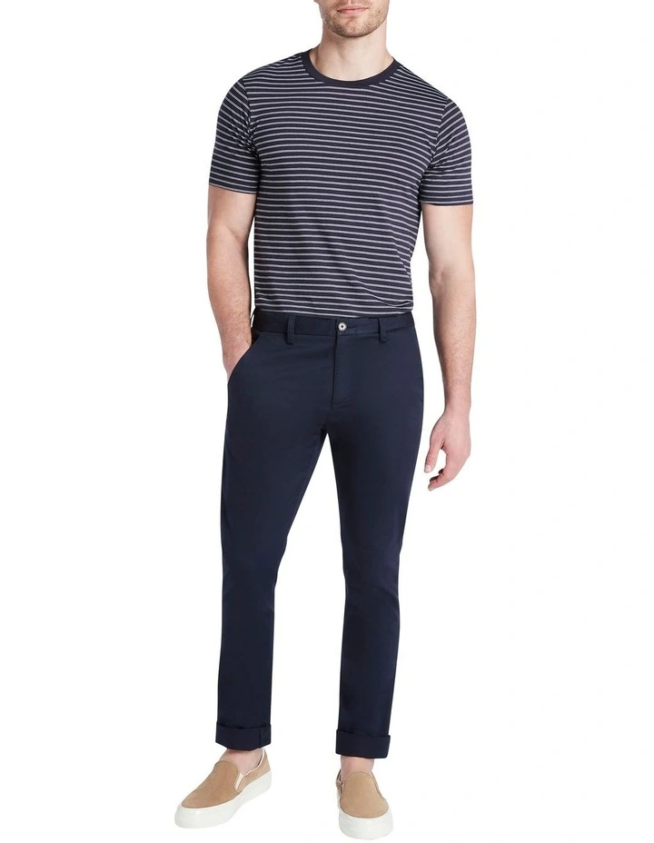 Marcs Ken Stripe Tee In Navy - Image 2