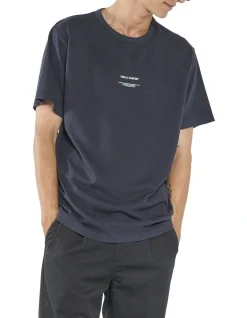 Hemp Thrills Territory Merch Fit Tee In Dark Navy