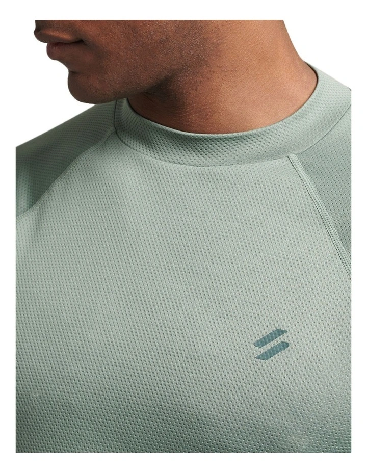 Superdry Code Run Long Sleeve Top In Laurel Khaki - Image 3