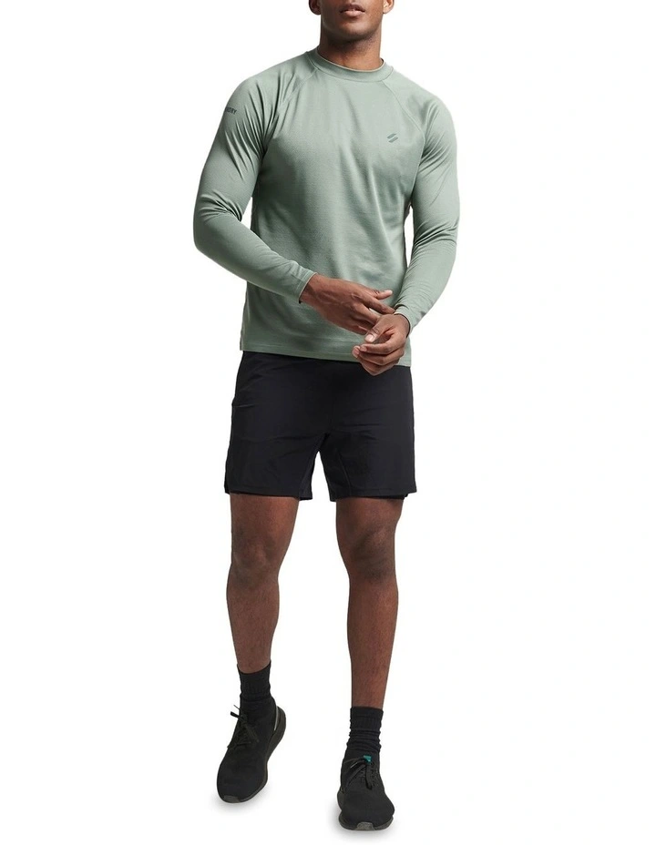 Superdry Code Run Long Sleeve Top In Laurel Khaki - Image 6