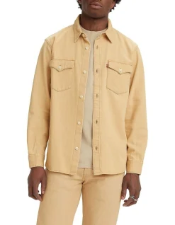 Levi's Relaxed Fit Western Shirt In Yellow