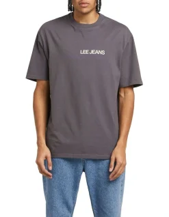Lee Outlines Baggy Tee Slate In Slate