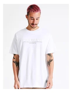 Jack & Jones Stellar Recycled Cotton Tee In Cloud Dancer