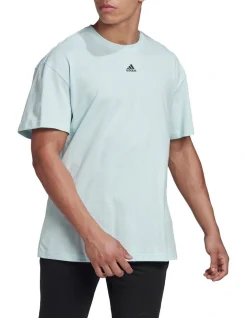 ADIDAS Essentials FeelVivid Drop Shoulder T-Shirt In Aqua