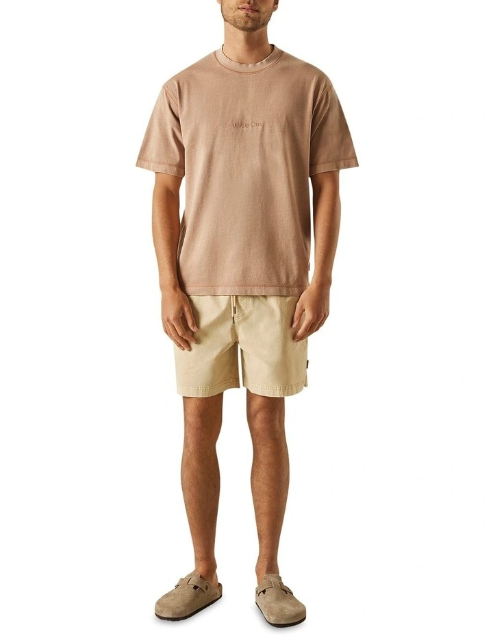 Article One Tonal Logo Tee In Terracotta - Image 2