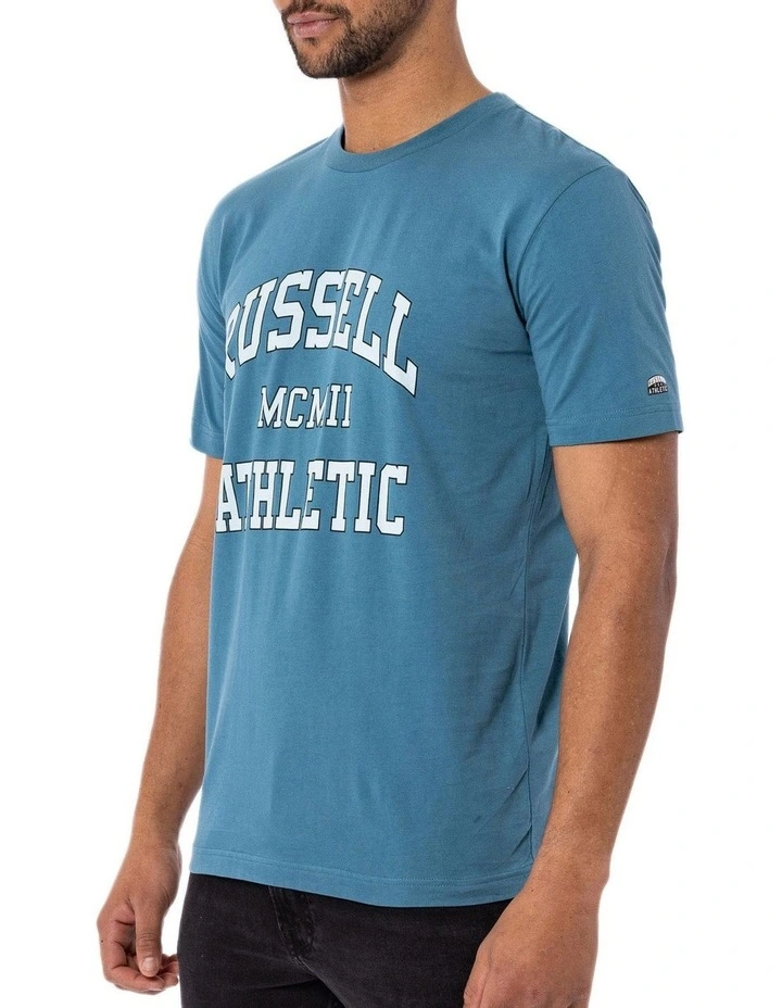 Russell Athletic Numeral Arch Tee In Blue - Image 2