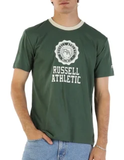 Russell Athletic Collegiate Flock Tee In Green