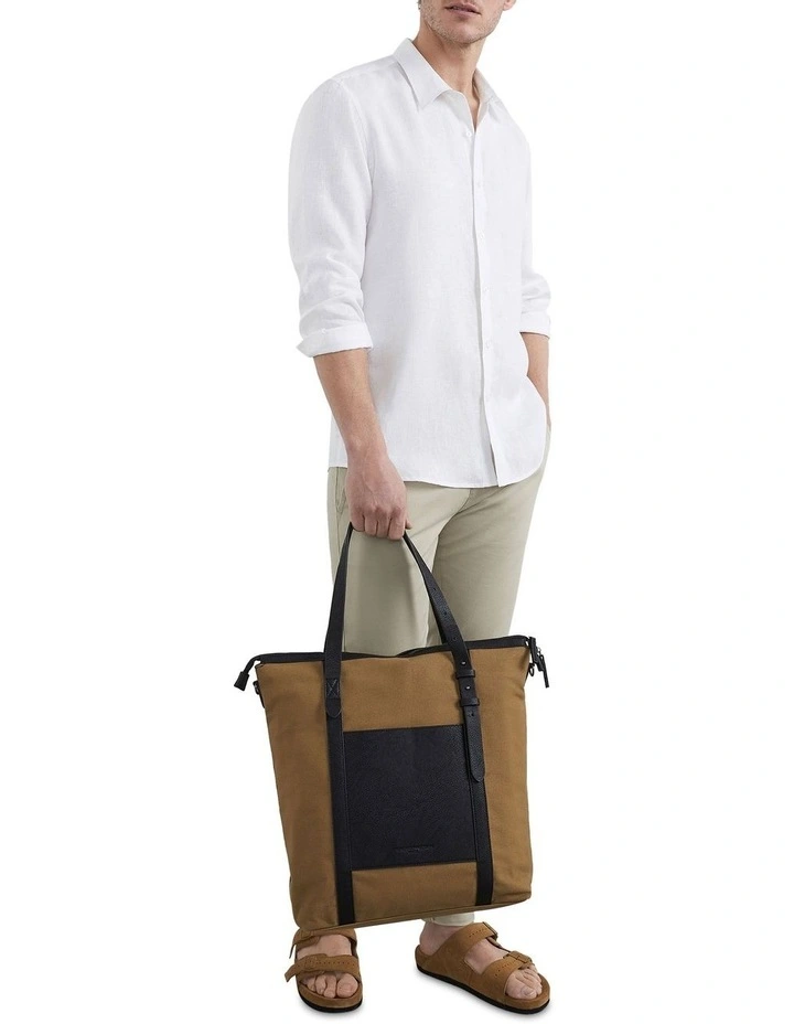 French Connection Linen Classic Fit Shirt In White - Image 2