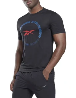 Reebok Gs Spectator Vector Tee In Black