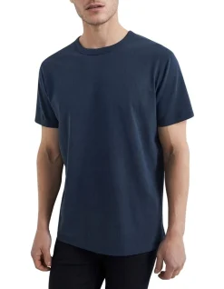 French Connection Rugged Jersey T Shirt In Navy