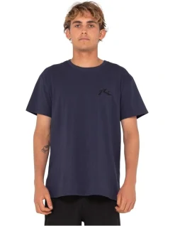 Rusty Competition Short Sleeve Tee In Black