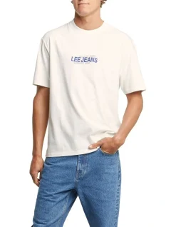 Lee Waybone Baggy Tee In White