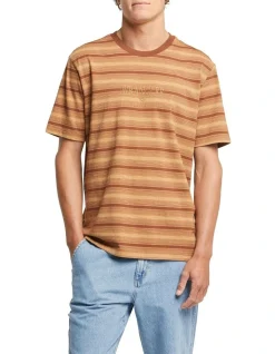 Wrangler Slacker Baggy Tee In Rust Gradient