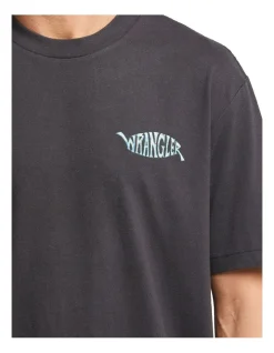 Wrangler Hibiscus Baggy Tee In Black -Nena & Pasadena Sales 956324800 5 720x928