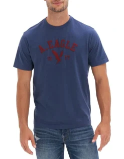 American Eagle Super Soft Graphic T-Shirt In Blue