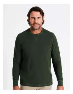Reserve Taren Long Sleeve Waffle T-Shirt In Green 10 Reserve Taren Long Sleeve Waffle T-Shirt In Green -Nena & Pasadena Sales 956983690 4 720x928